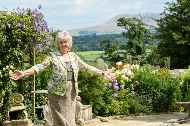 Keen gardener Jean Kay wanted to share the views from her lovely garden at Great Mitton Hall                 Photo: Kelvin Stuttard