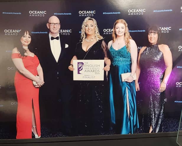 Nelson based Betty-Rose Beauty Boutique, which is owned by Rachel Shuttleworth, (third from left) was named 'Local Salon of the Year' at English Hair and Beauty Awards 2024