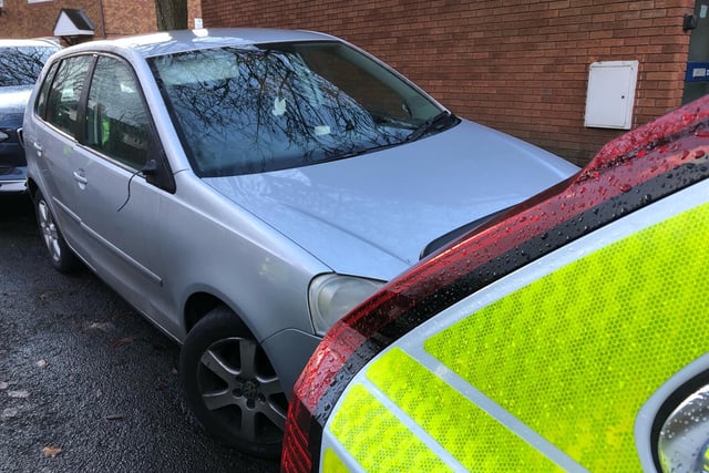 This is what happened when police located a VW Polo in the Leyland area, where the driver had been threatening people with knives and deliberately driving at people and vehicles.
The driver was arrested for numerous offences and the VW seized.