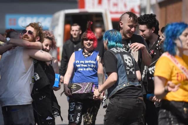 Punk fans at a previous Rebellion Festival in Blackpool