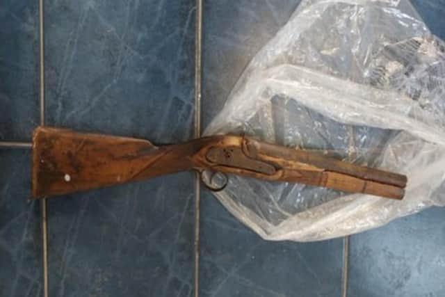 An imitation firearm seized in East Lancashire as part of Operation Warrior