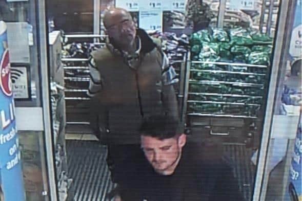 Police would like to speak to these two men in connection to an attempted robbery at Aldi supermarket on Active way in Burnley where staff where threatened with being stabbed by one of them.