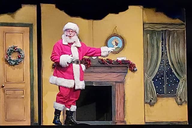 Mack Newton as Father Christmas at Colne Muni