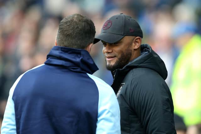 Burnley manager Vincent Kompany during the Sky Bet Championship match at Cardiff City Stadium, Cardiff. Picture date: Saturday October 1, 2022. PA Photo. See PA story SOCCER Cardiff. Photo credit should read: Nigel French/PA Wire.