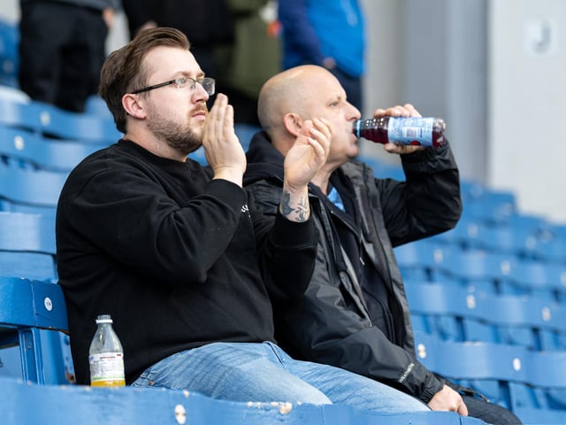 Burnley fans inside Turf Moor during the 1-0 victory over Swansea City. Photo: Kelvin Lister-Stuttard