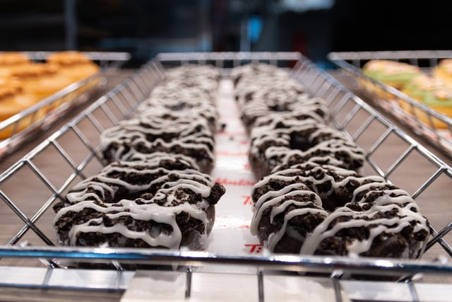 Sweet treats available to buy inside Burnley restaurant Tim Hortons. Photo: Kelvin Stuttard
