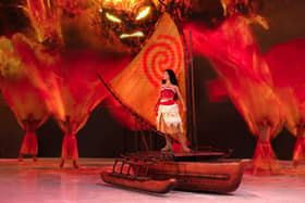 Moana  performs for Disney on Ice (photo: Disney)