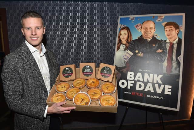 Ted Cockett, managing director of Haffners Butchers and Bakery showcasing the ‘proper Burnley pies’