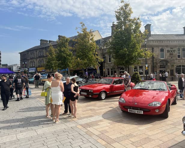 The Vintage & Performance Car Show in Burnley town centre.