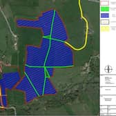 Outline of the proposed solar farm for Brierclifee