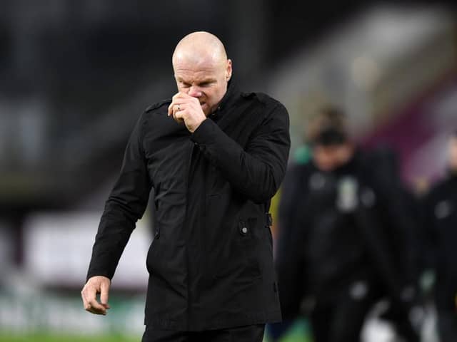 Sean Dyche, Manager of Burnley. (Photo by Gareth Copley/Getty Images)