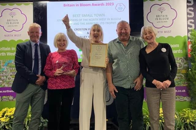 At the RHS Britain in Bloom awards ceremony held at Bolton Wanderers FC, Whalley volunteers were presented with a Gold award in Northwest Small Town category which was topped by winning Best Northwest Small Town overall