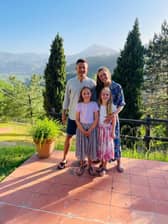 Mark and Kate with their daughters