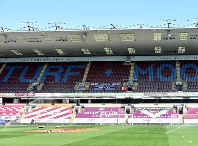 Turf Moor, the home of Burnley Football Club. (Photo by Peter Powell/Pool via Getty Images)