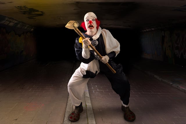 Think Pennywise. Think soiled undies ... nobody likes a scary clown!