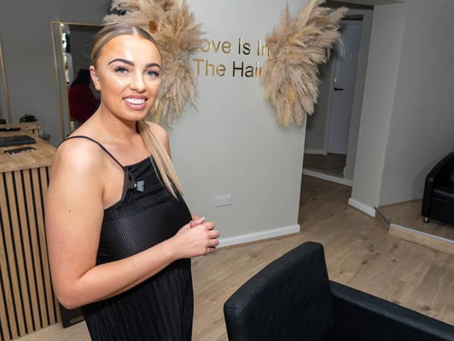 Beth Riley is thrilled to open her own hair salon, Blondie's in Burnley's Brunshaw Road