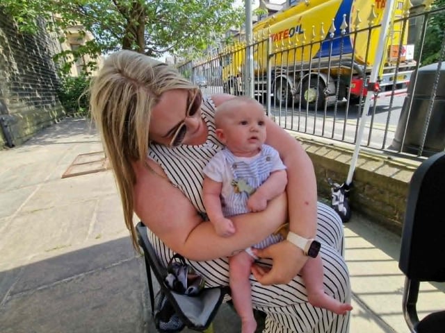 The youngest visitor on the day