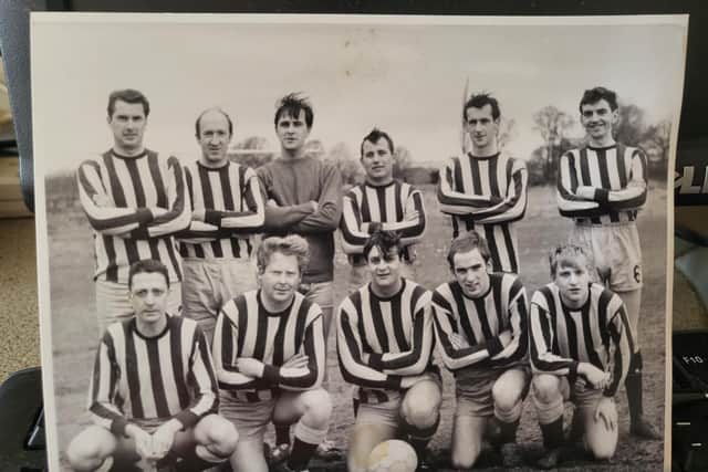 Do you recognise any of the faces in this photo, probably taken in the late 1960s, of this football team that was based in  Burnley?
