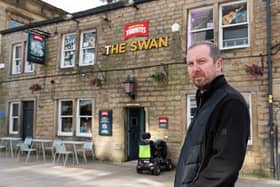 Craig Smith, landlord of The Swan in Burnley town centre.