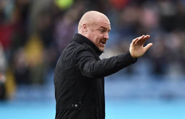 Sean Dyche, Manager of Burnley. (Photo by Nathan Stirk/Getty Images)
