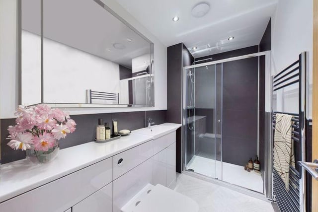 The stylish shower room