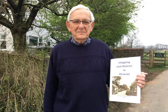 John Pearson pictured with a copy of Chipping Local History Society's new publication Chipping and District in Pictures