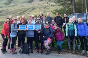 Organisers and champions of Burnley fundraising group Support After Suicide taking on Ben Nevis in Scotland.