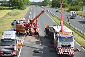 The M6 northbound was closed for 15 hours on Friday (June 17) - from 2.30am to 5.15pm - after a lorry overturned in the early hours