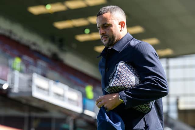 Kyle Walker arrives for the Premier League fixture against Brighton and Hove Albion at Turf Moor. Photo: Kelvin Lister-Stuttard