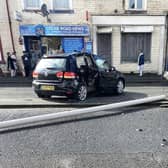 Two cars have collided in Colne Road, Burnley, between Brennand Street and Queensgate Depot.