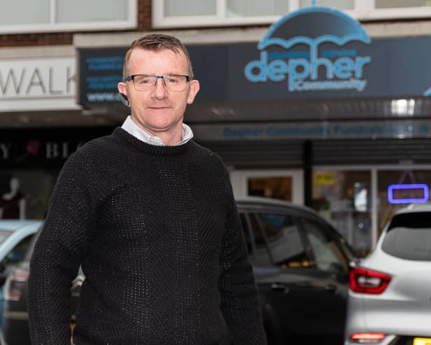 James Anderson, owner of Depher CIC in Burnley, which helps people to pay for food and energy. Photo: Kelvin Stuttard