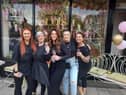 J-Lo's hair and beauty salon staff (left to right) Millie Whittaker, Louisa Hargreaves, Josey Packer, Kaitlyn Mitchell and Sam Sinclair