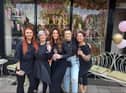J-Lo's hair and beauty salon staff (left to right) Millie Whittaker, Louisa Hargreaves, Josey Packer, Kaitlyn Mitchell and Sam Sinclair
