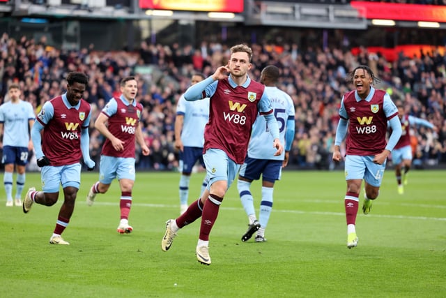 The Dane scored Burnley's early opener from the penalty spot but was also a constant threat from the left wing.