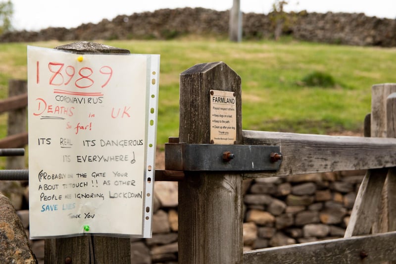 Signs around Pendle Hill claim that it is still closed despite the lockdown restrictions being relaxed.