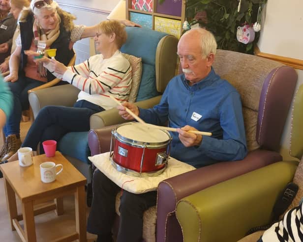 The Dementia Music Cafe at Pendleside Hospice in Burnley.