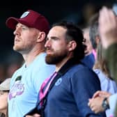 BURNLEY, ENGLAND - AUGUST 11: J.J. Watt looks on prior to the Premier League match between Burnley FC and Manchester City at Turf Moor on August 11, 2023 in Burnley, England. (Photo by Michael Regan/Getty Images)