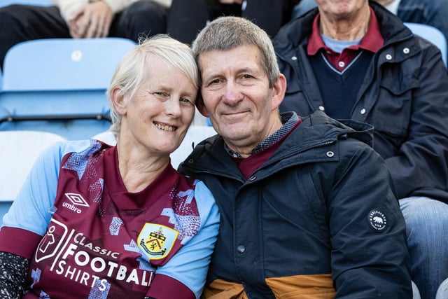 Burnley supporters enjoying the pre-match atmosphere 

The EFL Sky Bet Championship  - Coventry City v Burnley- Saturday 8th October 2022 - Coventry Building Society Arena - Coventry