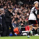 LONDON, ENGLAND - DECEMBER 23: Marco Silva, Manager of Fulham, looks dejected during the Premier League match between Fulham FC and Burnley FC at Craven Cottage on December 23, 2023 in London, England. (Photo by Ryan Pierse/Getty Images)
