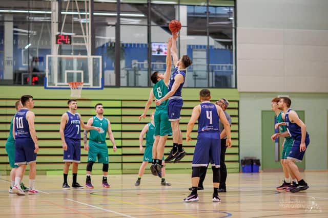 Joe played basketball at Myerscough College whilst studying (credit: Michael Porter Photography)