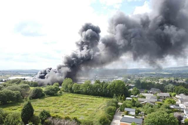A huge fire broke out at CoolKit UK in Burnley on Thursday