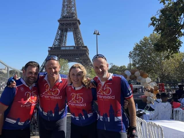 Sam, Laura, Stephen and Graham Fagan of Fagan & Whalley have raised more than £65,000 for Transaid by completing a cycle from London to Paris.