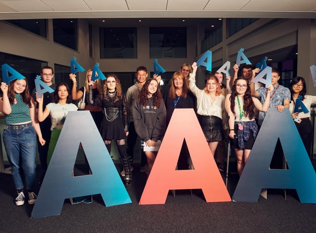 Burnley College students celebrate their A-level results