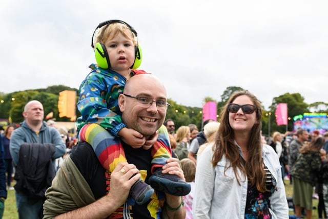 Revellers enjoy a day out at Towneley Park Tribute Festival.