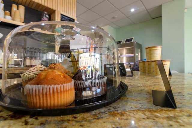 Cakes available to buy from Charlatte's Coffee Shop in Burnley Town Centre. Photo: Kelvin Stuttard