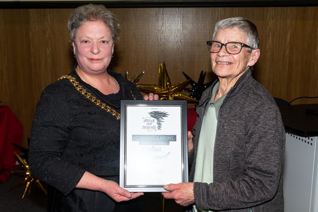 Lifetime Achievement  award highly commended June Evans