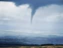 Chantelle Quinn took this photo of the suspected 'tornado' as she was walking up Pendle Hill on Tuesday