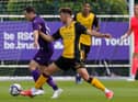 Anderlecht's Josh Cullen fights for the ball during a friendly soccer match between RSCA Anderlecht and Roda JC, Saturday 02 July 2022 in Neerpede, to prepare the 2022-2023 'Jupiler Pro League' first division of the Belgian championship. BELGA PHOTO VIRGINIE LEFOUR (Photo by VIRGINIE LEFOUR / BELGA MAG / Belga via AFP) (Photo by VIRGINIE LEFOUR/BELGA MAG/AFP via Getty Images)