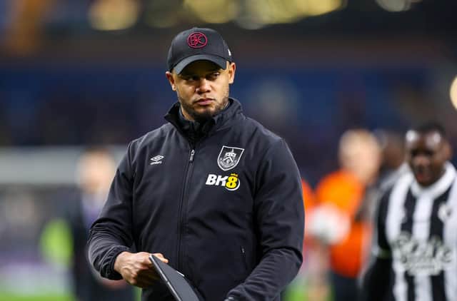 Burnley manager Vincent Kompany leaves the field at half time

The EFL Sky Bet Championship - Burnley v Watford - Tuesday 14th February 2023 - Turf Moor - Burnley