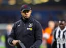 Burnley manager Vincent Kompany leaves the field at half time

The EFL Sky Bet Championship - Burnley v Watford - Tuesday 14th February 2023 - Turf Moor - Burnley